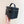CC 25C Vanity Top Handle 21cm Black Grained Calfskin Light Gold Hardware