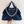 CC 25s Hobo Bag 30cm Dark Blue Tweed Wool