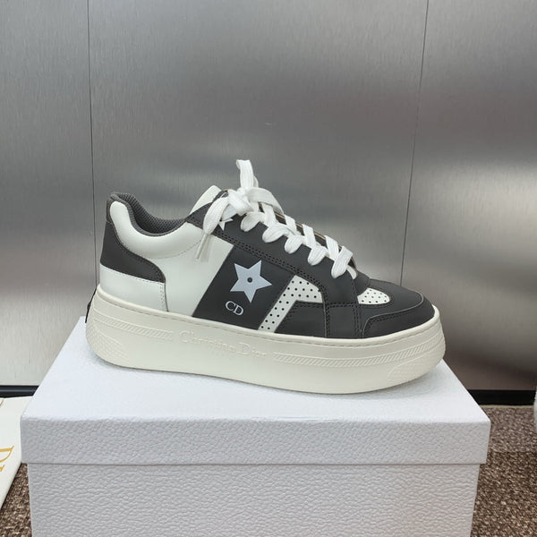CD Star Platform Sneaker 35mm Black Calfskin