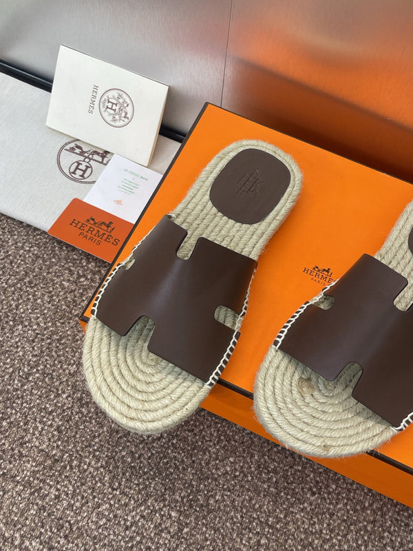 HM 25 Antigua Espadrilles Chocolate Calfskin