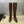 YSL 2025 Square Toe Over-the-Knee Rider Boots Brown Calfskin 574017