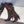 YSL 2025 Chunky Heel Pointed Toe Over-the-Knee Rider Boot Brown Suede 574019