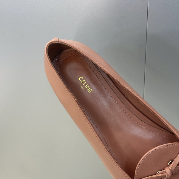 CL 26s Ballet Flats In Dusty Pink Lambskin With Bow