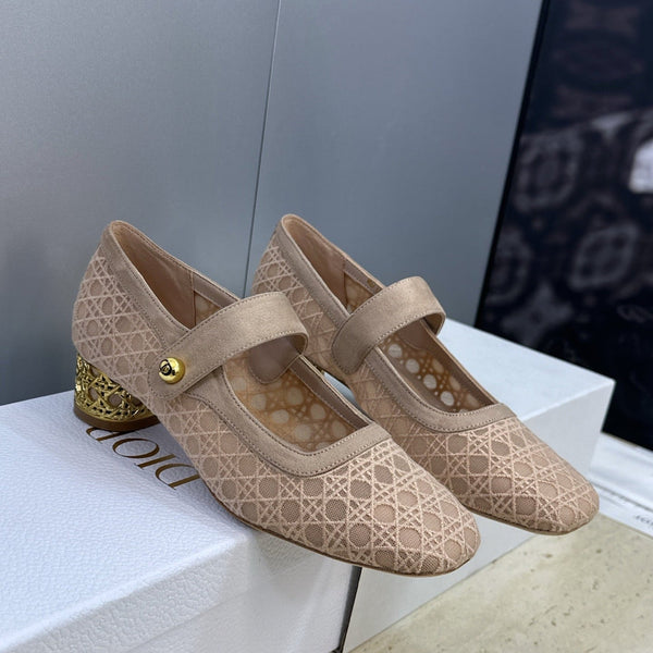 CD 26 Lolita High Heels 40 Sliver Mesh Gold 633051
