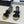 CC 26s Round Toe Open Toe Cutout Sandals 7cm Black Beige in Calfskin 761935