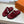 HM 26s Empire Sandal In Burgundy Red Suede Silver Hardware