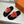 HM 26S Empire Sandal In Coral Orange Suede Silver Hardware