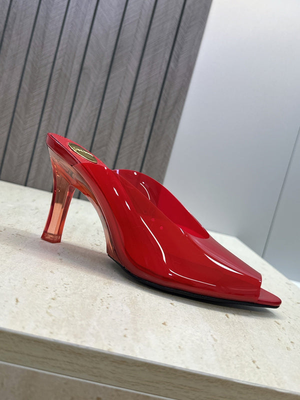 YSL Sabrina Mules 8.5cm Red TPU 959687