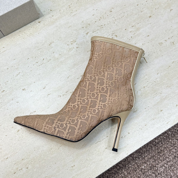 CD 26s Ardiorble Ankle Boots Beige Mesh Leather 959598