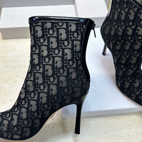CD 26s Ardiorble Ankle Boots Black Mesh Leather 959599