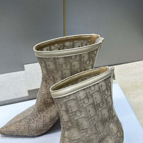 CD 26s Ardiorble Ankle Boots Light Taupe Mesh Leather 959600