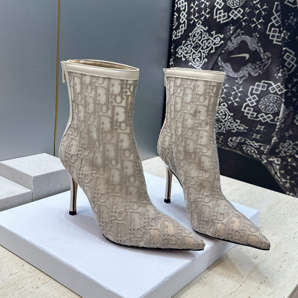CD 26s Ardiorble Ankle Boots Light Taupe Mesh Leather 959600