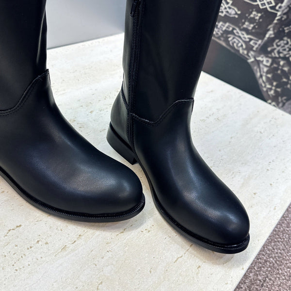CD Haute Couture Heel Knee-High Boots 2.5cm Calfskin 959601