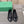 RHINESTONE BALLET FLATS WITH BOW IN BLACK WAX-OIL SHEEPSKIN