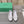 RHINESTONE BALLET FLATS WITH BOW IN WHITE WAX-OIL SHEEPSKIN