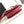 TEEN CHAIN BESACE TRIOMPHE 15.5CM RED CALFSKIN