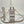 MINI SUNSHINE 18 IN WHITE WOOL AND CAMEL BROWN RAFFIA CALFSKIN TRIM