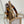 MINI SUNSHINE 18 IN WHITE WOOL AND CAMEL BROWN RAFFIA CALFSKIN TRIM
