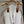 LV Double-Head Zipper Design Slits Dress White Cotton