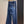 LV Large Belt Decorated Jeans Blue Cotton