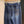 LV Large Belt Decorated Jeans Blue Cotton