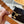 CL Gold 25mm Triomphe Enamel Brown Cowhide 607412