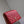 BECKY 25 IN RED QUILTED LAMBSKIN GOLD HARDWARE