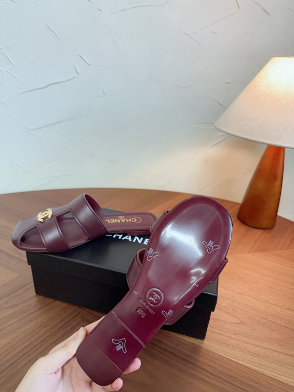CC 26s Slipper Burgundy Lambskin 827263