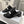 APPOLINE MULE IN RAFFIA & CALFSKIN BLACK