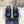 PRA CROCODILE LEATHER MOTIF SANDALS BLACK AND LAPIS CALFSKIN