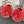 ALAIA PEARL MARY JANE SHOES IN ROSE RED LAMBSKIN