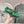 ALAIA PEARL MARY JANE SHOES IN EMERALD GREEN LAMBSKIN