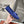 dot sole walk mocassin blue suede