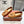dot sole walk mocassin brown calfskin