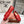 dot sole walk mocassin red calfskin