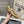 Alaila Biker Ballet Flats In Gold Cowhide 911444