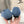 CELINE 25C Ballet Flats Demin Blue Patent Leather 236743