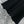 LV 25 Lotus Leaf Short Sleeve Dress Black Cotton