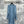 Fendi 25 Long Sleeve Dress Blue Viscose Polyester