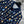 LV 25 Printed Round Neck Lining Pleated Dress White BLue Poliester