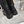 CD D-Major Boot Black Mix White Calfskin And Denim Fabric