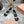 Miu 25C Mary Jane Flat Beige Gray Mix Black Fabric 235370