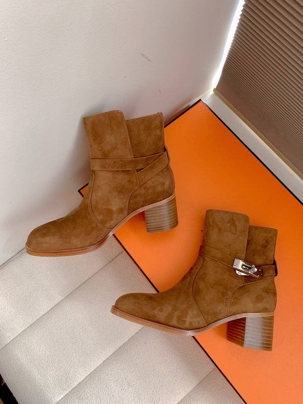 HM Frenchie 50 Ankle Boot Brown Suede 464345