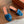 LP 26s Summer Mule Heels 60mm In Dark Blue Suede
