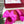 VLogo Bow Mules Women Silk Hot Pink
