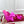 VLogo Bow Mules Women Silk Hot Pink