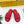 FENDI LOGO SLIDES IN CHERRY RED CALFSKIN
