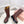Miu Short Boots Dark Pink Brown Calfskin