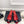 CC 26s Classic Toe High-Heeled Sandals 5.5cm Red Black Canvas 891634