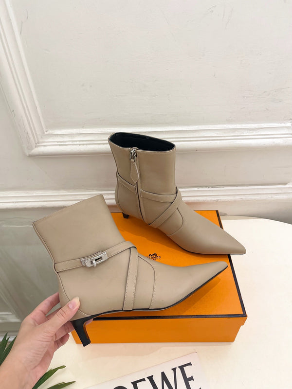HM 26s Nice 40 Ankle Boot Beige Lambskin 947289